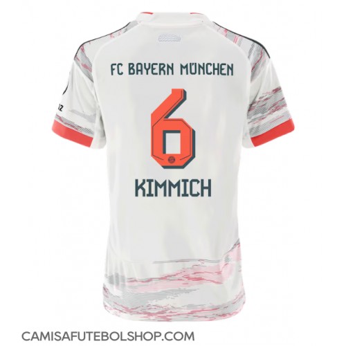 Camisa de time de futebol Bayern Munich Joshua Kimmich #6 Replicas 2º Equipamento Feminina 2025-26 Manga Curta Camisa de time de futebol Bayern Munich Joshua Kimmich #6 Replicas 2º Equipamento Feminina 2025-26 Manga Curta